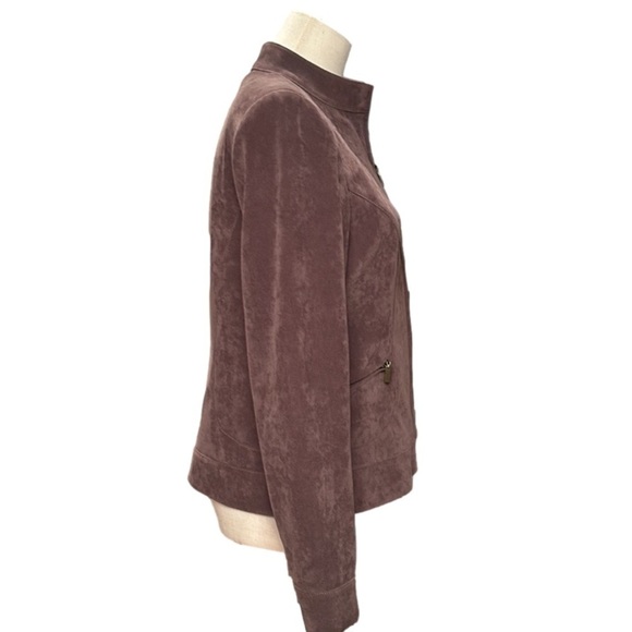 Vintage Doncaster Jacket Brown Fully Lined Zip Closure Size 4/6 - Picture 7 of 14